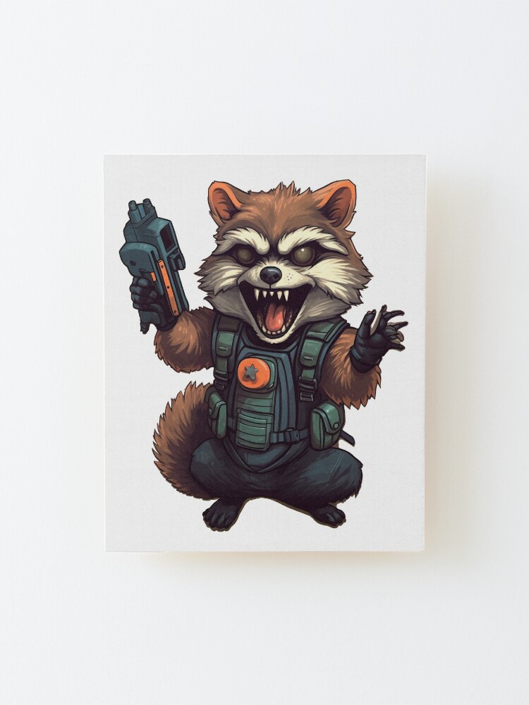 Crazy Galactic Racoon Scientist With a Space Glock