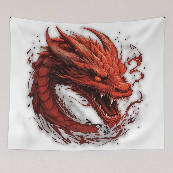 Aperçu de l'œuvre round fantasy dragon symbol - Different logo size, position, color? Email me - créée et vendue par Picture-Art.