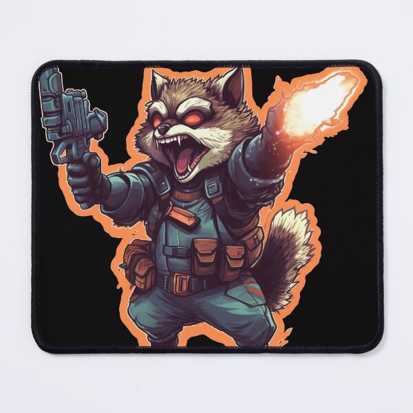 Item preview, Crazy Galactic Racoon Scientist With a Space Glock designed and sold by NapNapSleeper.