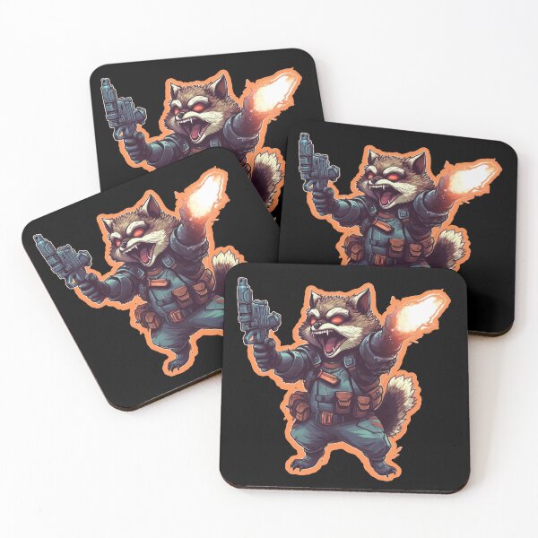 Item preview, Crazy Galactic Racoon Scientist With a Space Glock designed and sold by NapNapSleeper.