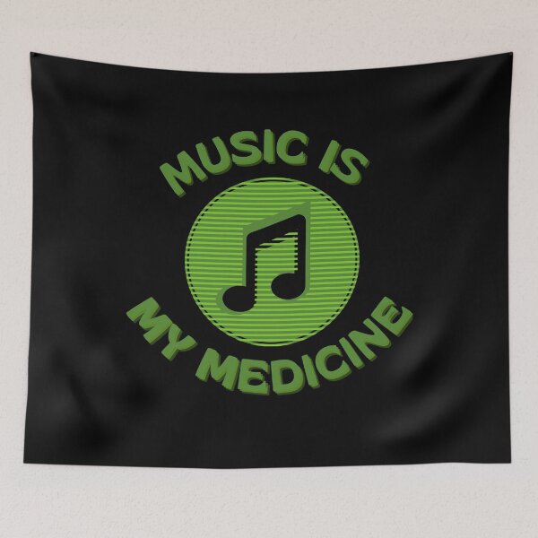 Item preview, Music is my medicine | Music lover designed and sold by Galskap.