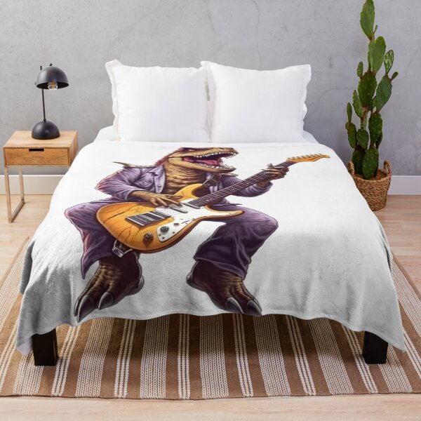 Item preview, T-rex playing a guitar - Different logo size, position? Email me - designed and sold by Picture-Art.