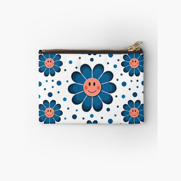 Item preview, Blue Flower Face pattern designed and sold by Pear Tree Studio.