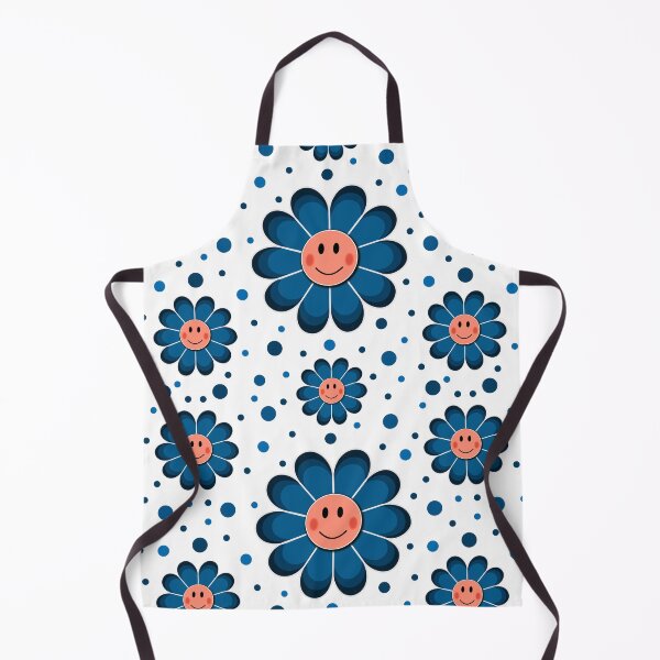 Item preview, Blue Flower Face pattern designed and sold by Pear Tree Studio.