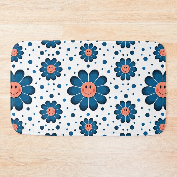 Item preview, Blue Flower Face pattern designed and sold by Pear Tree Studio.