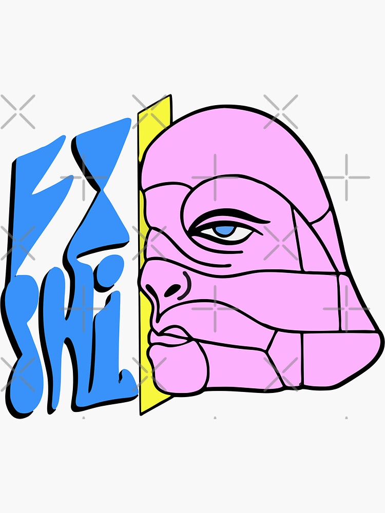 Moai Stone FACE Sticker for Sale by 9DesignArt