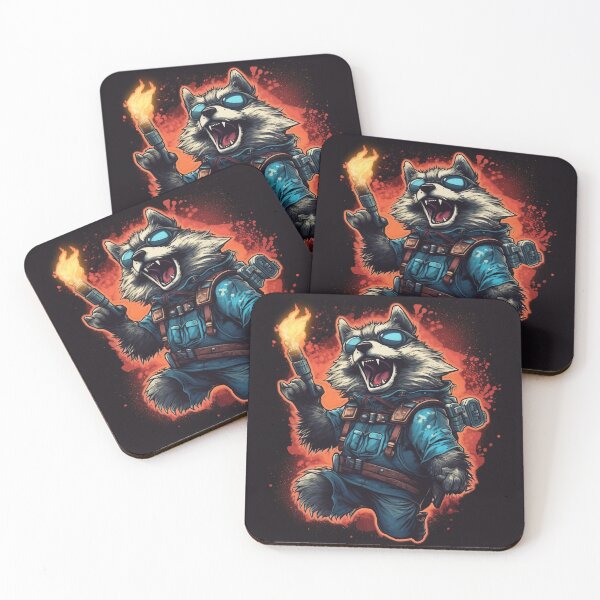 Item preview, Crazy Galactic Racoon Scientist With a Space Glock designed and sold by NapNapSleeper.