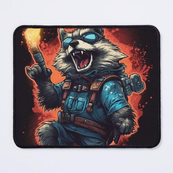 Item preview, Crazy Galactic Racoon Scientist With a Space Glock designed and sold by NapNapSleeper.
