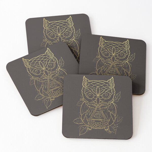 Item preview, Gold Owl Line Vintage Glamour designed and sold by hemp3x.