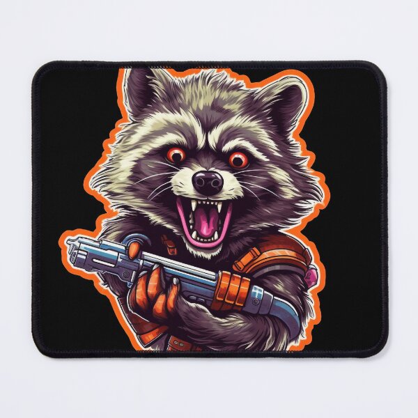 Item preview, Crazy Galactic Racoon Scientist With a Space Glock designed and sold by NapNapSleeper.