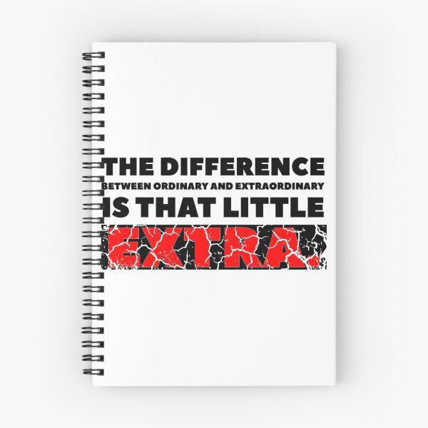 Item preview, The difference between ordinary and extraordinary is that little extra. (red distressed) designed and sold by KingsManKind.