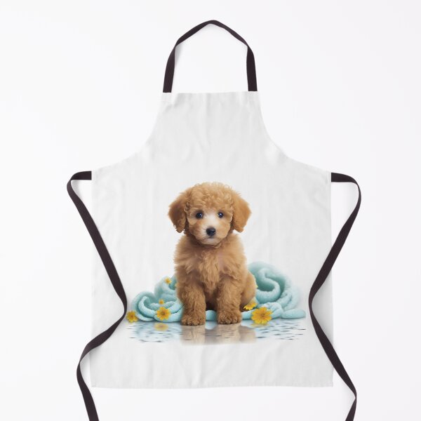 Item preview, Cute Miniature Poodle Sticker/Cute Mini Poodle Apron/ Teddy Poodle T-Shirt/Mini Poodle Bandanas, Cute Poodle Dog Mat/Poodle Pillow designed and sold by KingdomKubs.