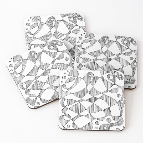 Item preview, Abstract fluid line art designed and sold by kallyfactory.