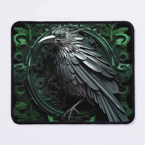 Item preview, Viking raven, Green viking raven, viking ornament, for dad, dad, for the husband, happy dads day designed and sold by PRYMULLART.