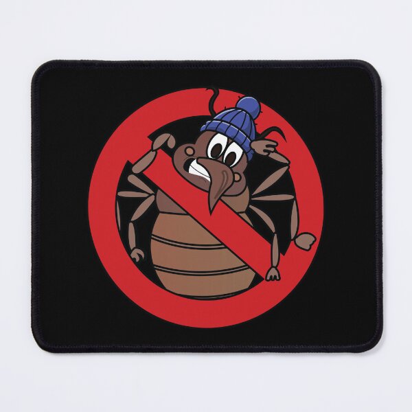 Item preview, Funny bed bug hunter on a forbidden sign  designed and sold by Donutlovers.