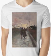 Going Home by Charles Conder Men's V-Neck T-Shirt
