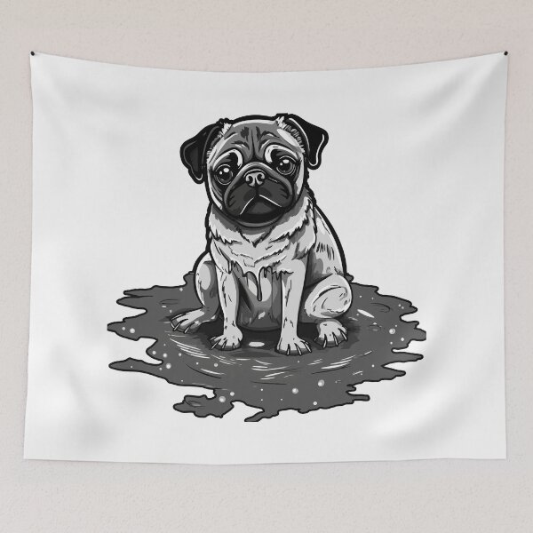 Item preview, Puggy in the Dirt - Finding Joy in Simplicity designed and sold by TheBlackPixelCo.