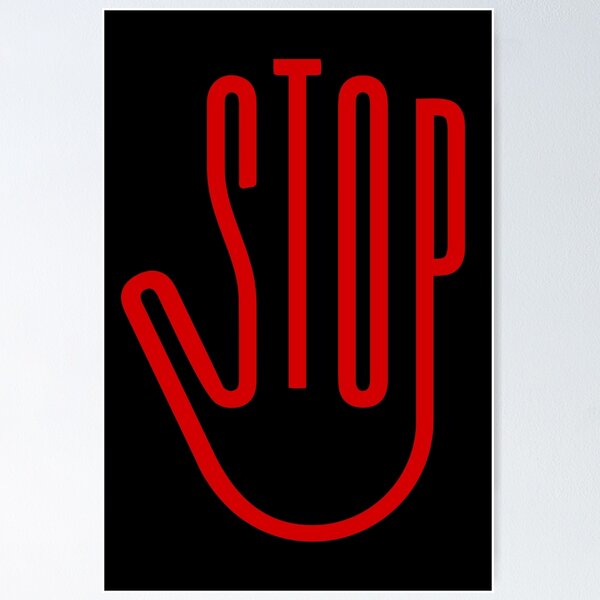 Item preview, STOP Hand Sign designed and sold by SkyAfterDusk.