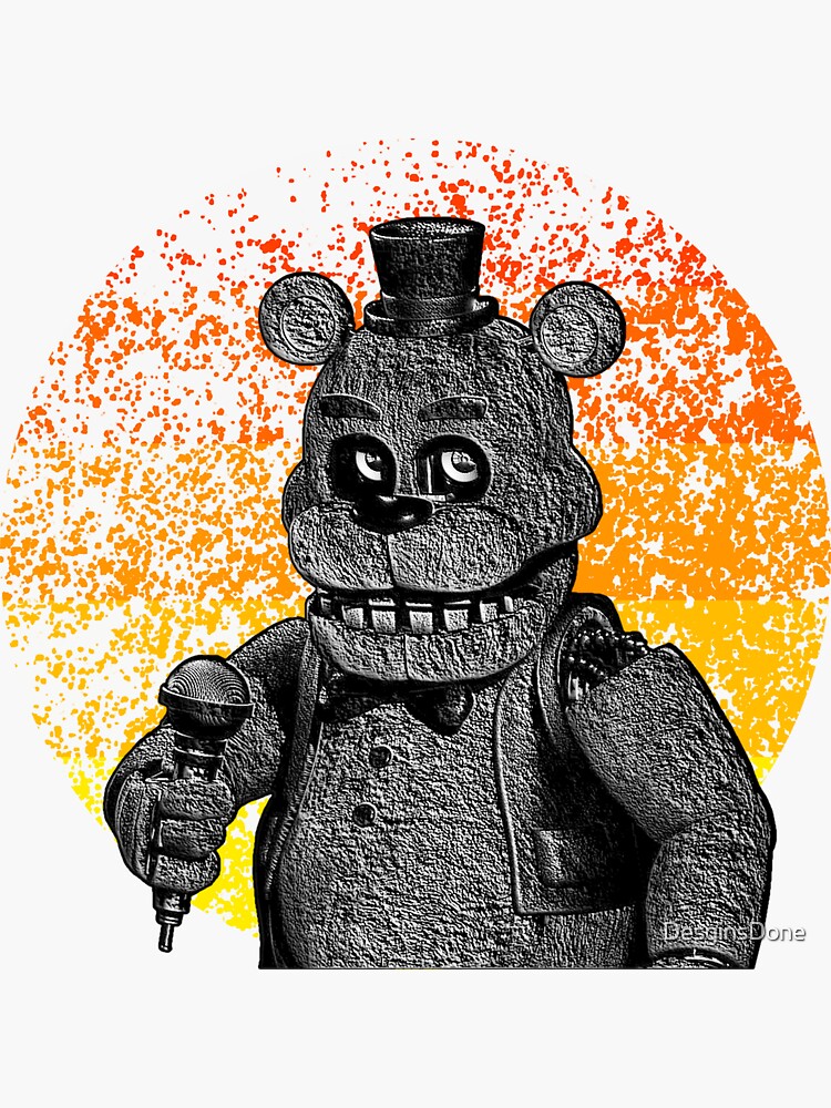 Freddy fnaf vintage art | Sticker