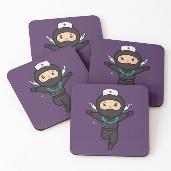 Item preview, Funny medical ninja nurse with stethoscope  designed and sold by Donutlovers.