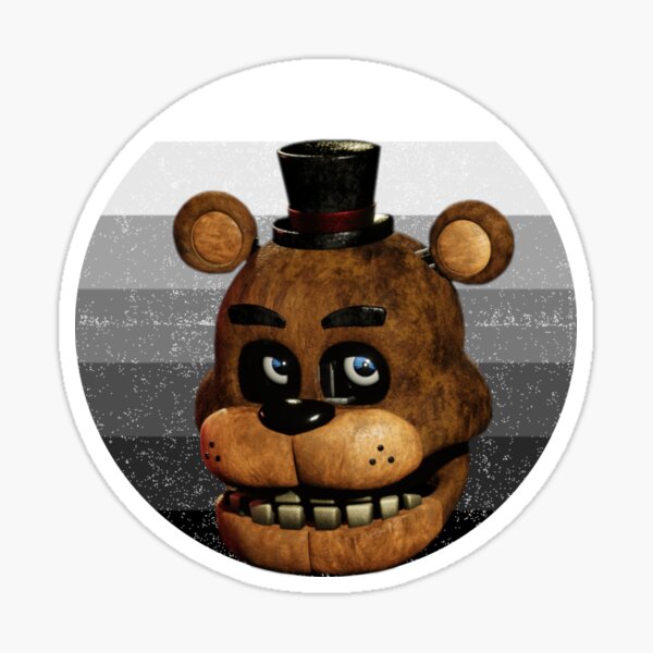 FNaF Freddy Fazbear Round Sticker - Free FNaF PNG Stickers