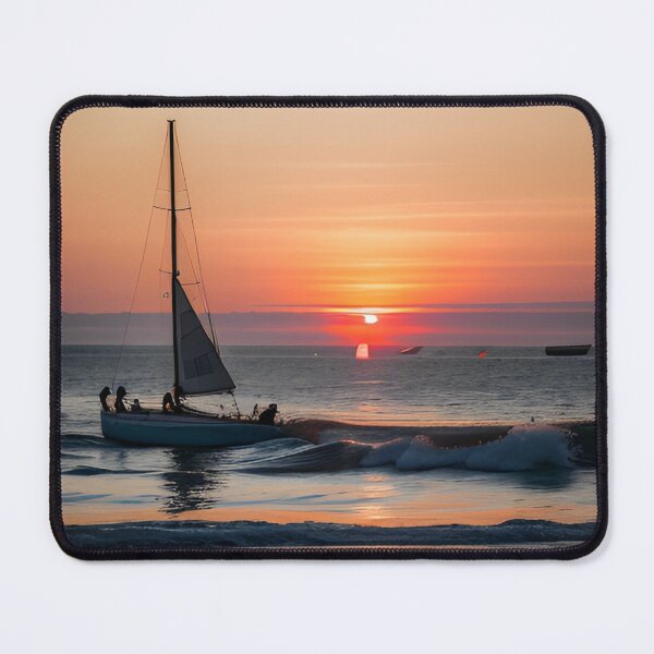 Item preview, Boat in the ocean designed and sold by toonydesigns.