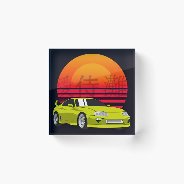 Item preview, Yellow Supra in a Sun Set designed and sold by Stipper Store.