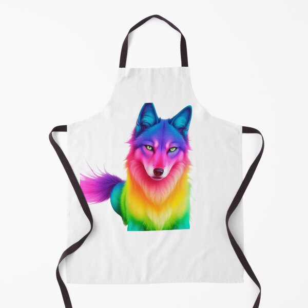 Item preview, Rainbow colored wolf designed and sold by Harmonysens.