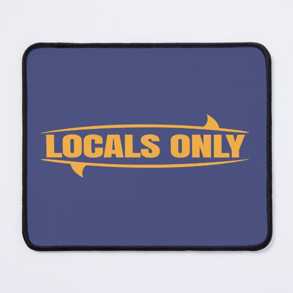 Item preview, Surf Locals Only Surfboard Shark Funny Gift Idea designed and sold by vicoli-shirts.