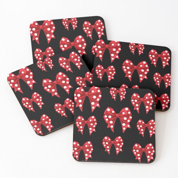 Item preview, Red polka dot bow tie pattern designed and sold by Jiimo25.
