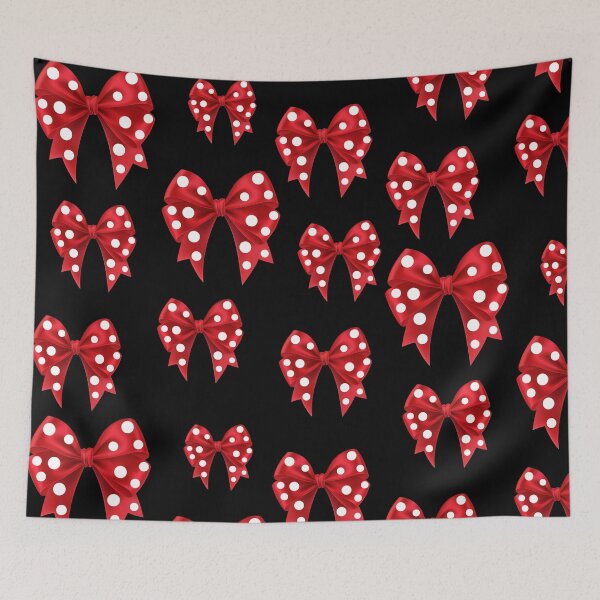 Item preview, Red polka dot bow tie pattern designed and sold by Jiimo25.
