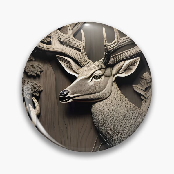 Item preview, Deer embossed wood drawing art  designed and sold by Inktown.