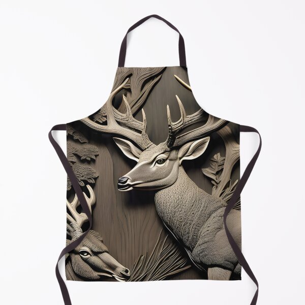 Item preview, Deer embossed wood drawing art  designed and sold by Inktown.