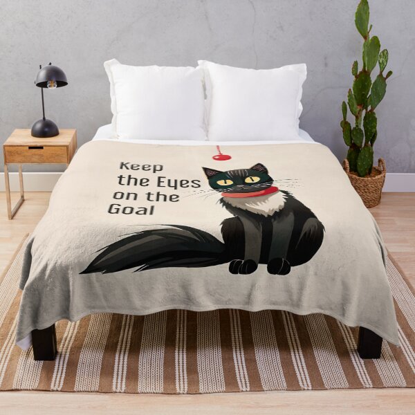 Item preview, Keep the Eyes on the Goal - Cat Edition designed and sold by JoanNinjaHen.
