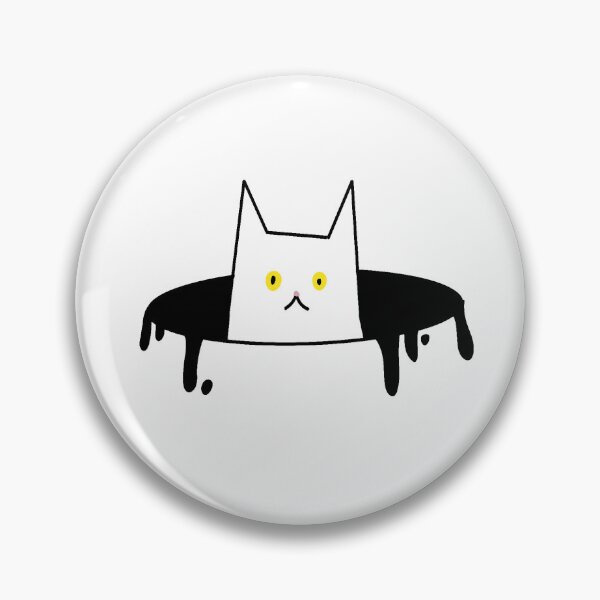 Item preview, White Cat In A Black Pool Of Paint. designed and sold by Scarlett Miller.