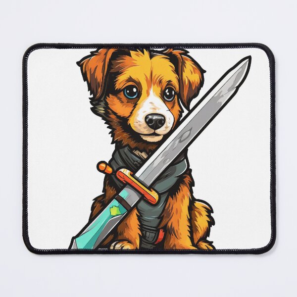 Item preview, Kawaii Knight Puppy with a Magical Sword  designed and sold by NapNapSleeper.