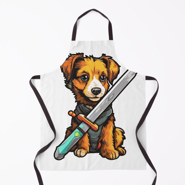 Item preview, Kawaii Knight Puppy with a Magical Sword designed and sold by NapNapSleeper.