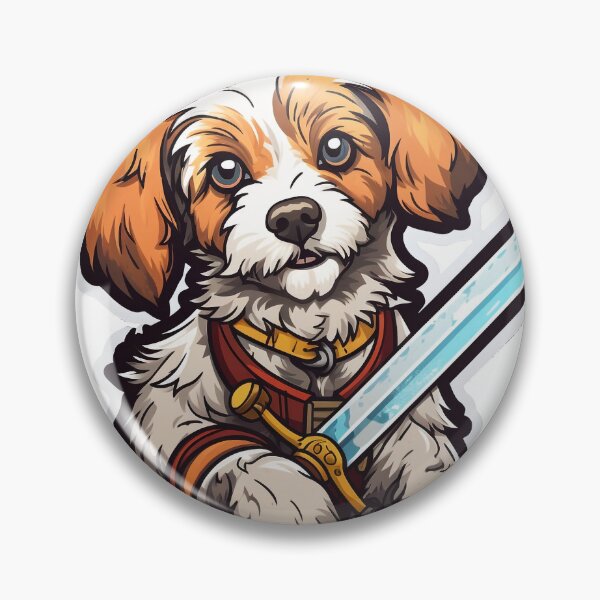 Item preview, Kawaii Knight Dog with a Magical Sword  designed and sold by NapNapSleeper.