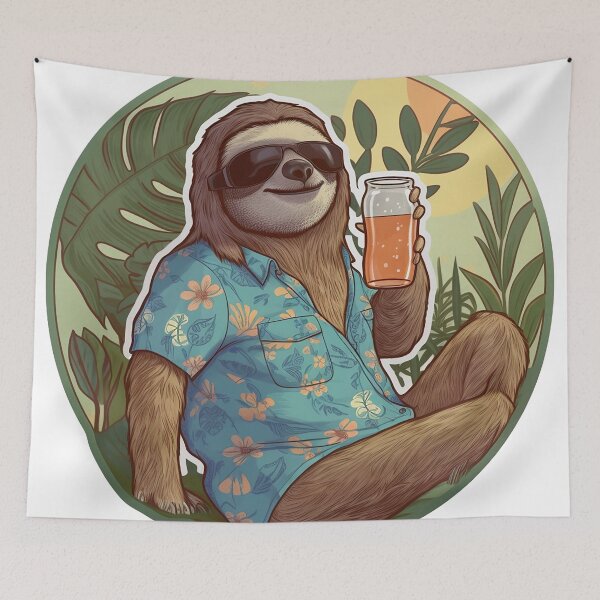 Item preview, Chillax Sloth designed and sold by PyramidSchmear.