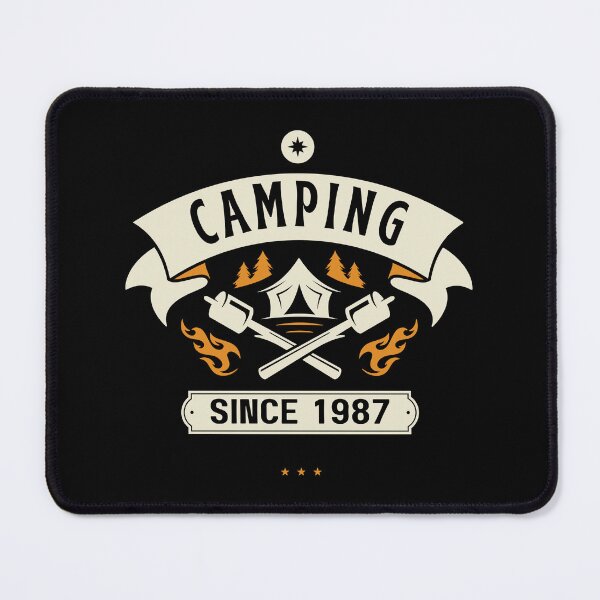 Item preview, Camping Retro Badge designed and sold by Heartee.