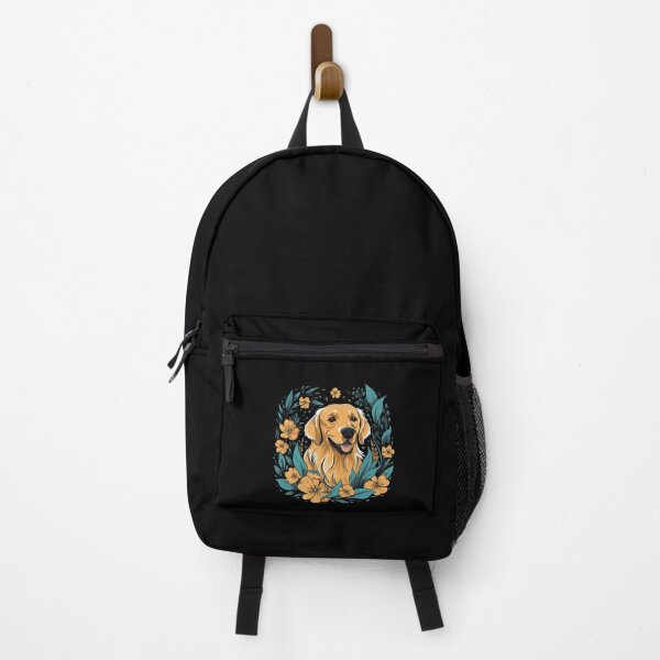 Item preview, A Golden Retriever surrounded with Lilies, illustration designed and sold by Gerald Waters.