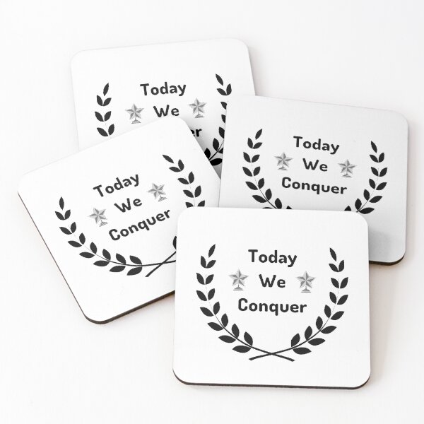 Item preview, Today We Conquer - Motivational Quote designed and sold by Designspot2020.