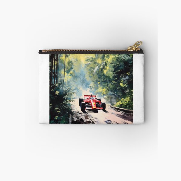 Item preview, Nigel Mansell Vintage 1989 Ferrari 640 F1 Watercolour Painting Print designed and sold by PicTechNowArt.