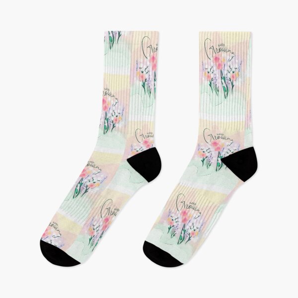 Item preview, Keep Growing Sunny Pastel Wild Flowers  designed and sold by IvaRenee.