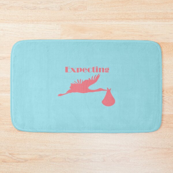 Item preview, Expecting - Stork Delivering Baby - pink version designed and sold by DesignsbyJBird.