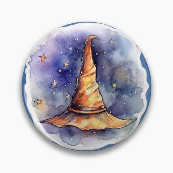 Item preview, Watercolor witch hat  designed and sold by Moon Valley Emporium.