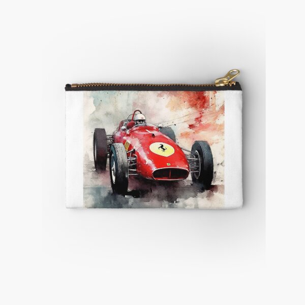 Item preview, Ferrari 500 Vintage 1953 F1 Watercolour Painting Print designed and sold by PicTechNowArt.