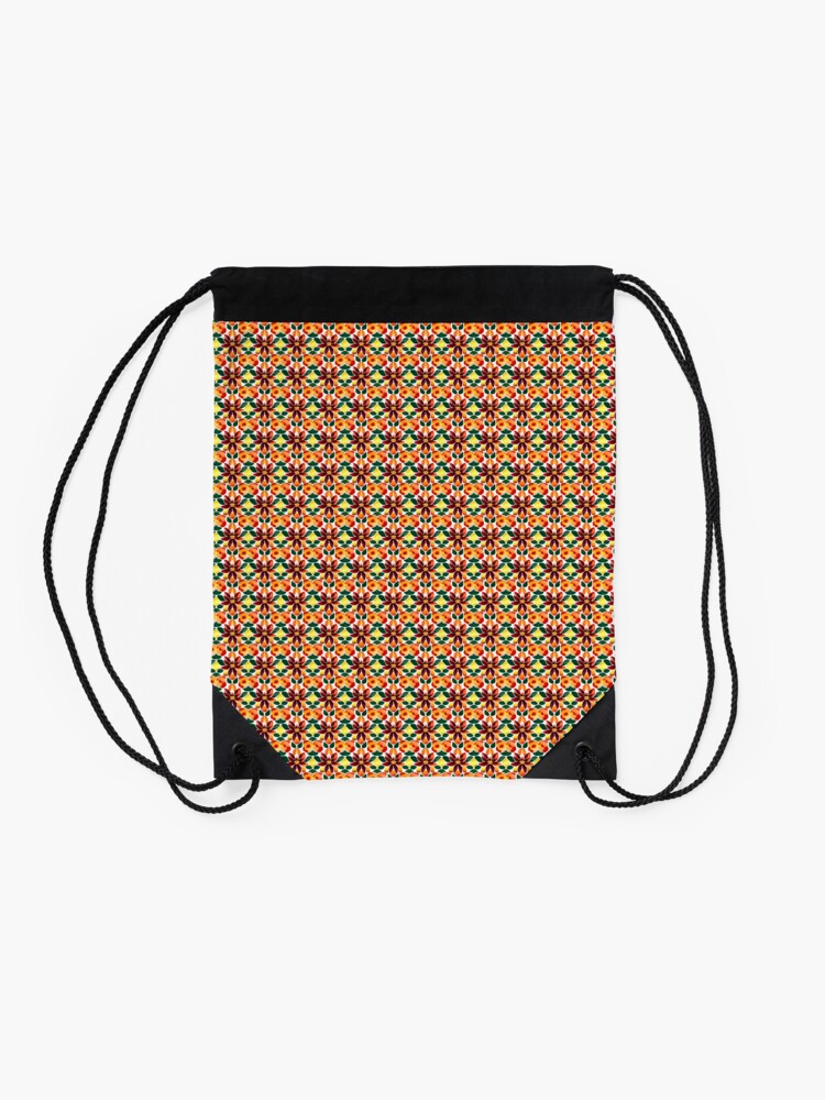 Drawstring Bag, Flower Pattern "Jesse" designed and sold by Patterns For Products