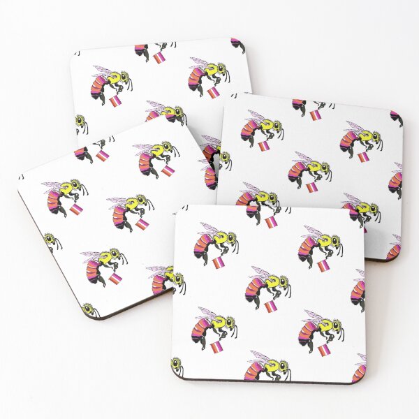 Item preview, Lesbian Pride Bee designed and sold by JaimeWinchester.