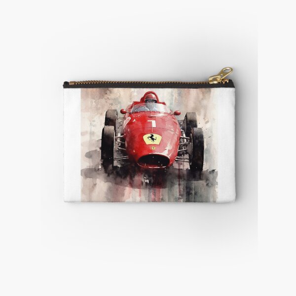 Item preview, Ferrari 500 Vintage 1953 F1 Watercolour Painting Print designed and sold by PicTechNowArt.